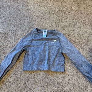 Gymshark Heathered Gray Long Sleeve Top